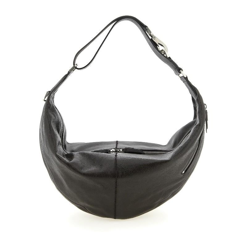 Lemaire Dark Chocolate Quiver Clip Bag Shoulder Bag Leather
