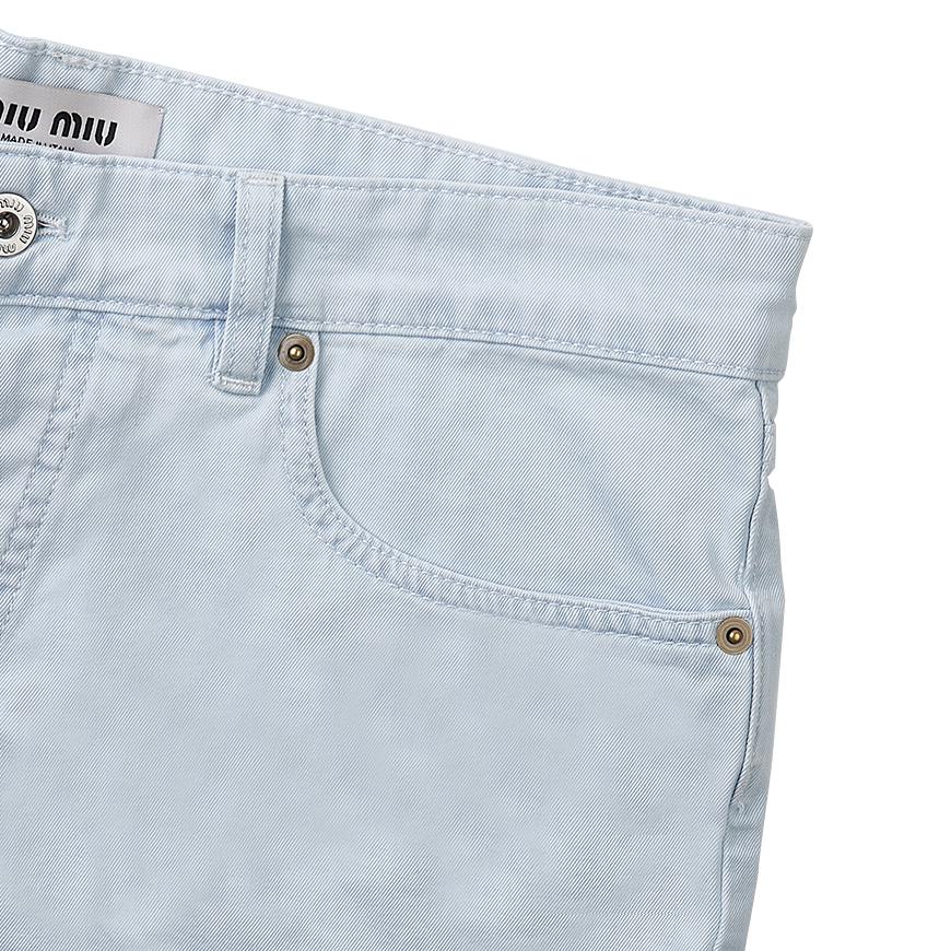 Miu Miu Women's Denim Shorts GWP457 12V7 F0076