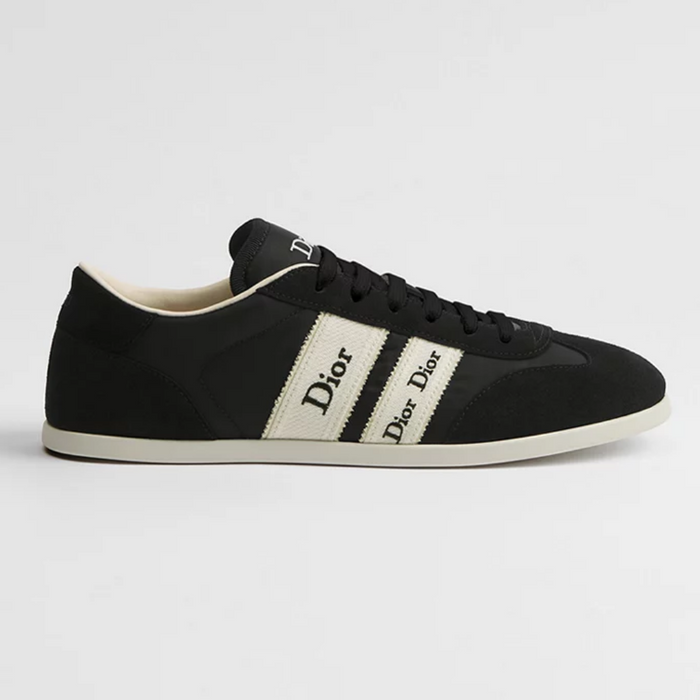 DIOR Ribbon Sneakers Women Black White Low-Top
