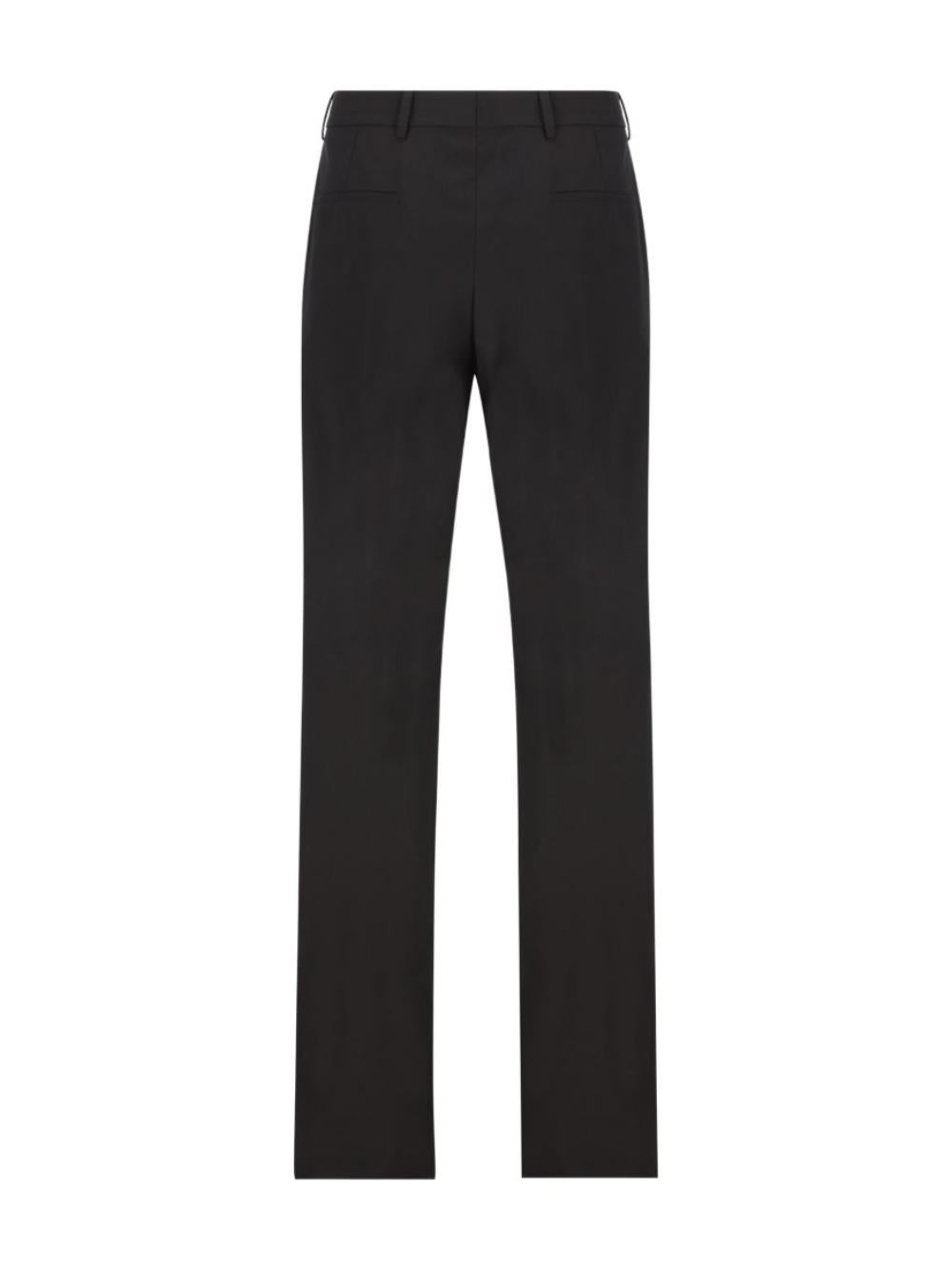 GUCCI Black Wool Suit Trousers Men