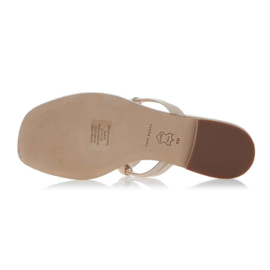 Tory Burch Jeweled Miller Sandals Women’s Tan Leather