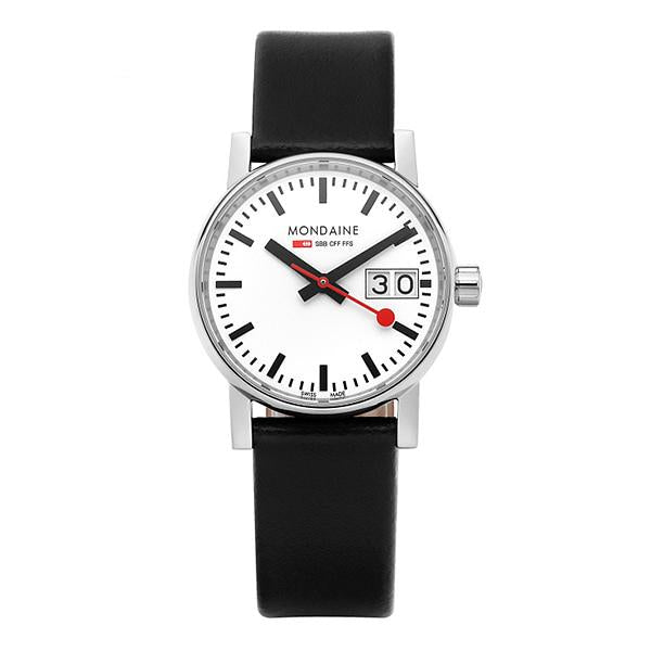 MONDAINE Evo2 Big Date Leather Watch for Women MSE 30210 LB