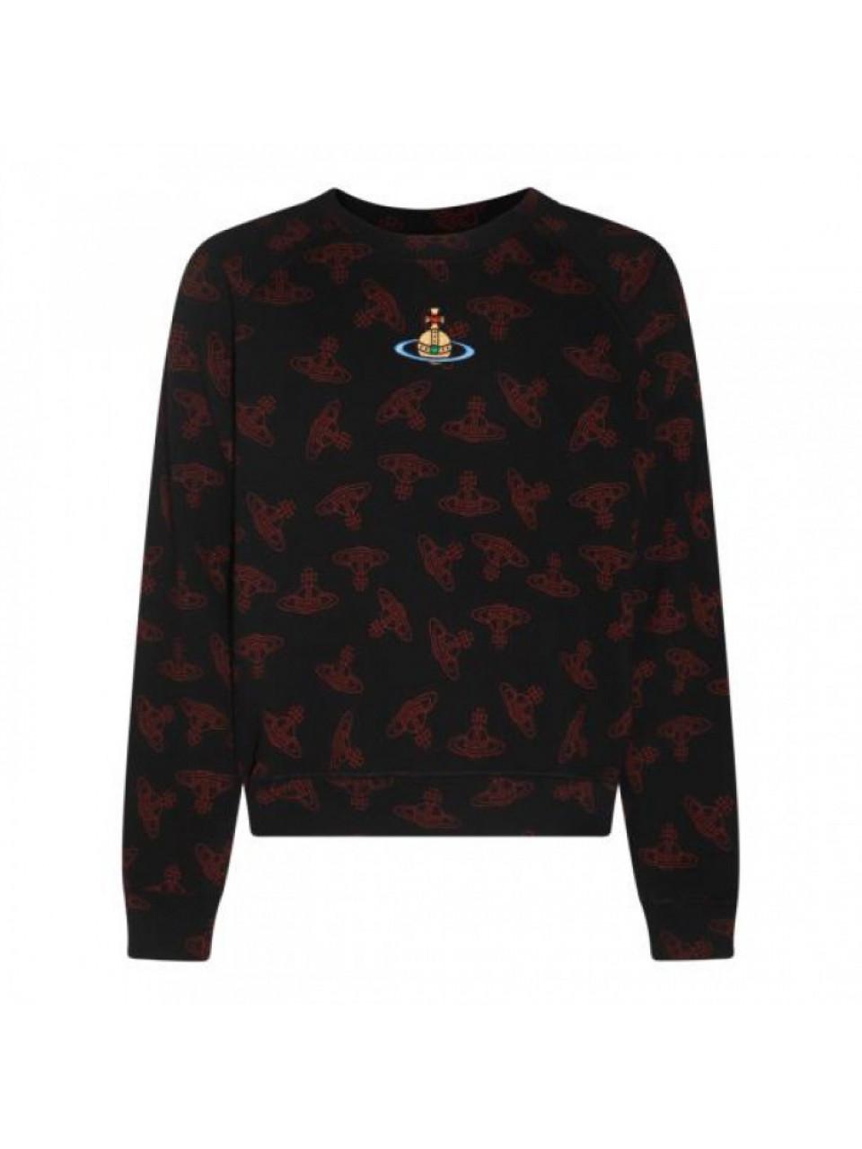 Vivienne Westwood Raglan Sweatshirt Pullover Black Cotton