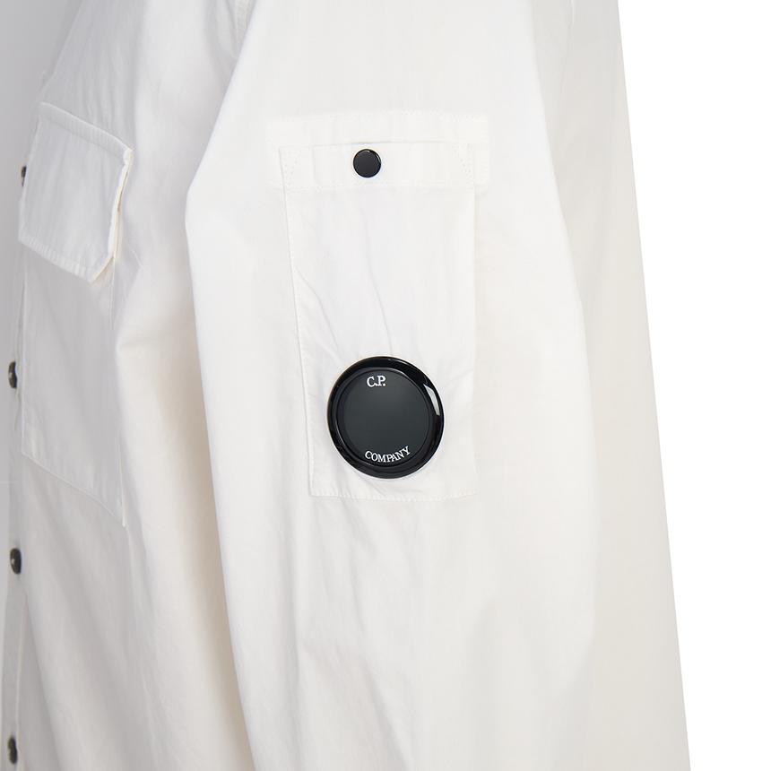 CP Company Men’s Long Sleeve Shirt White Cotton