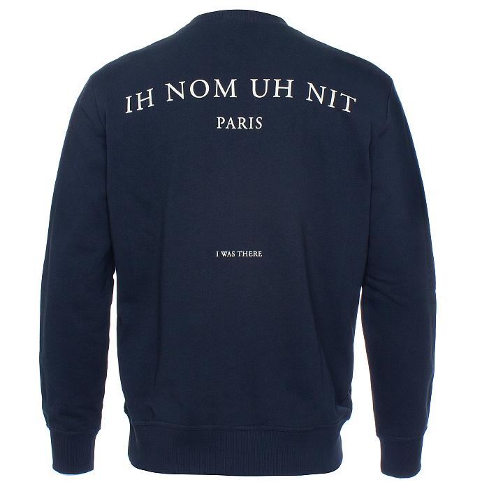 IH NOM UH NIT Navy Eleven Archive Logo Print Sweatshirt for Men