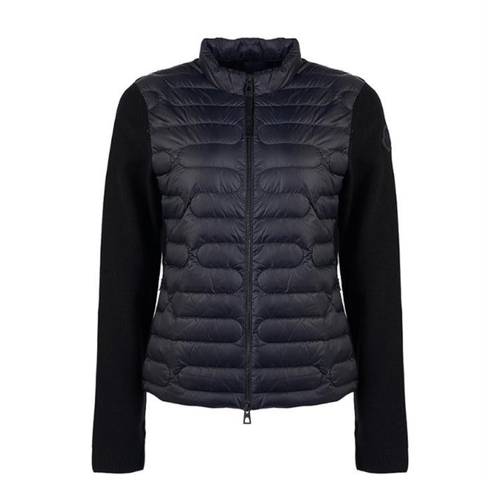 Moncler Logo Patch Padded Knit Cardigan Jacket 9B00028 M1367 999