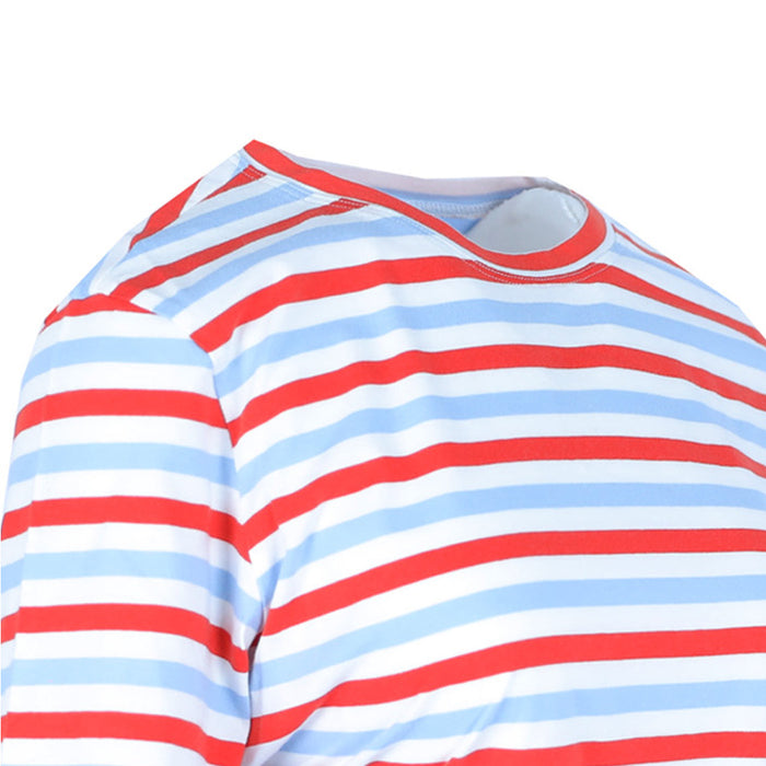 KULE Women's Striped T-Shirt MS01S4 WHITESKY