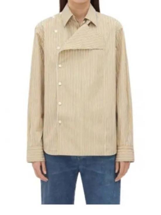 Bottega Veneta Stripe Poplin Long-Sleeve Shirt