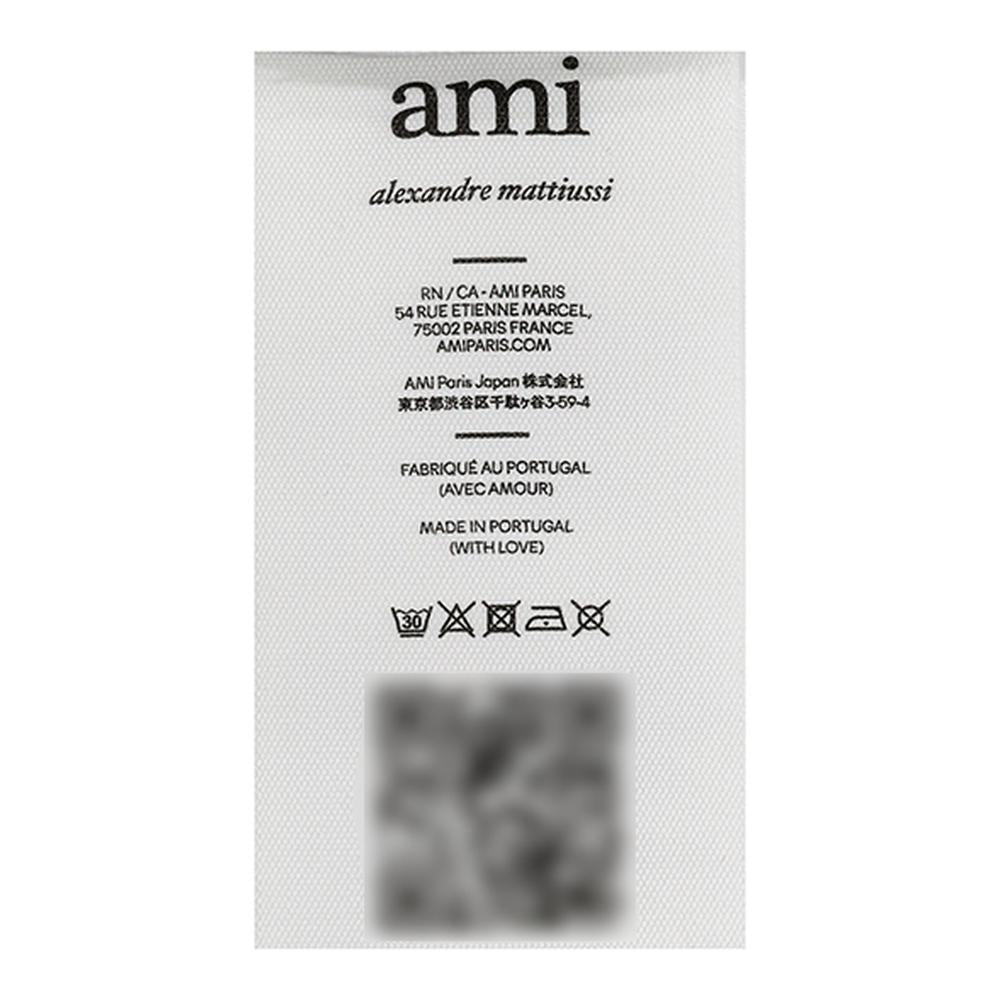 AMI Small Heart Logo Men’s Crewneck Knit Sweater Black