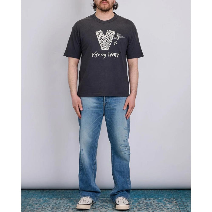 Visvim V Crash Men’s Short Sleeve T-Shirt Black