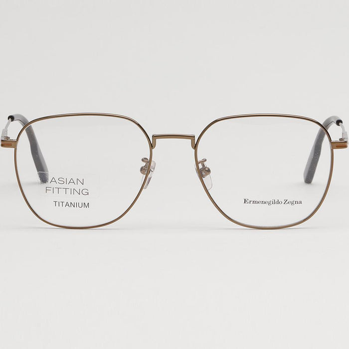 Zegna Titanium Ultra-Light Asian Fit Bronze Rectangular Eyeglass Fra EZ5241F 034