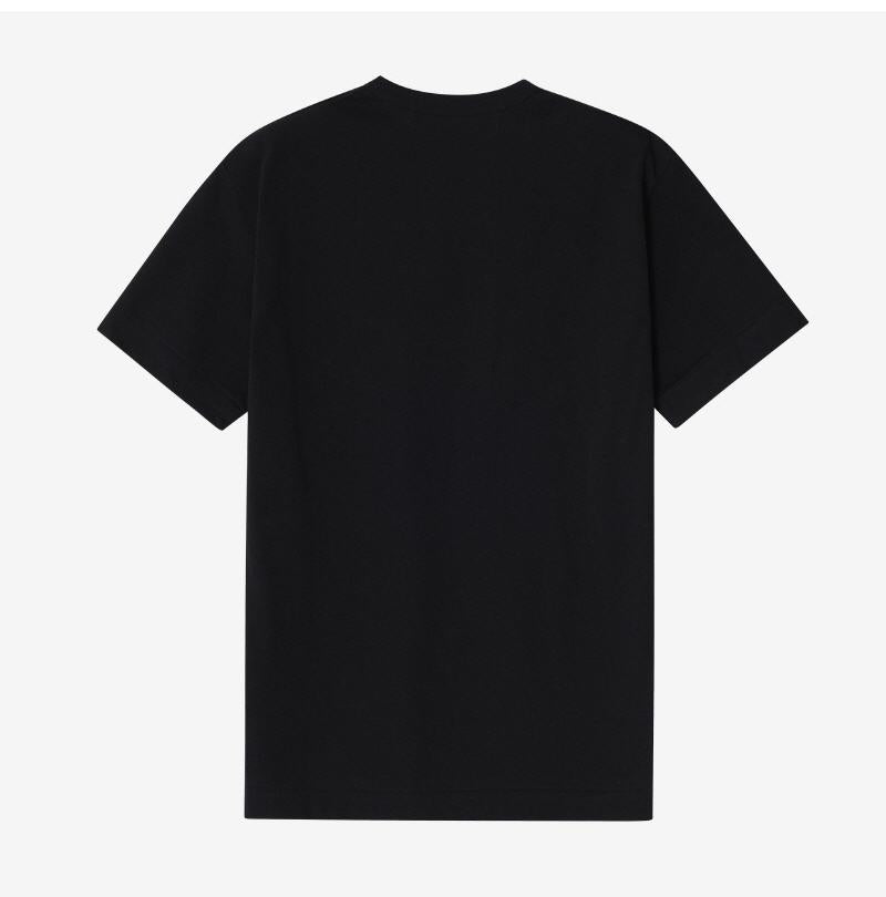 Comme des Garcons PLAY Heart Patch Short Sleeve T-Shirt Men Black