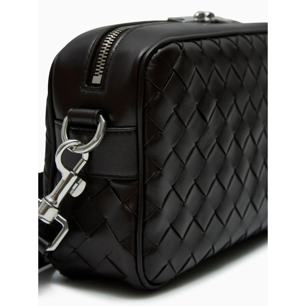 Bottega Veneta Intrecciato Small Camera Bag Brown Leather Crossbody