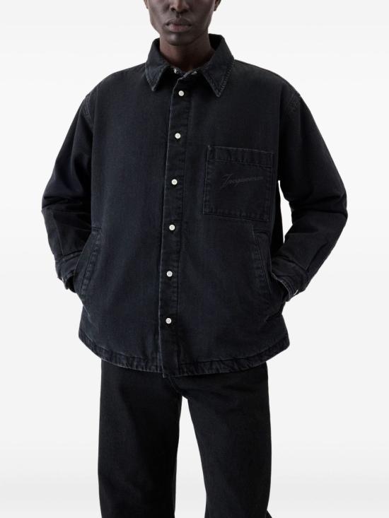 JACQUEMUS Black Long-Sleeve Shirt OUM00115 AD00019990