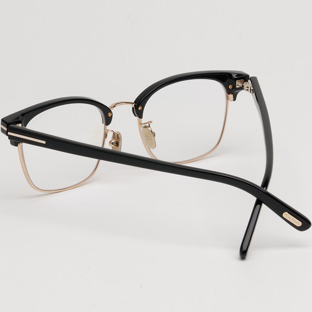 TOM FORD Blue Light Blocking Semi-Rim Browline Eyeglasses Unisex TF6001KB 001