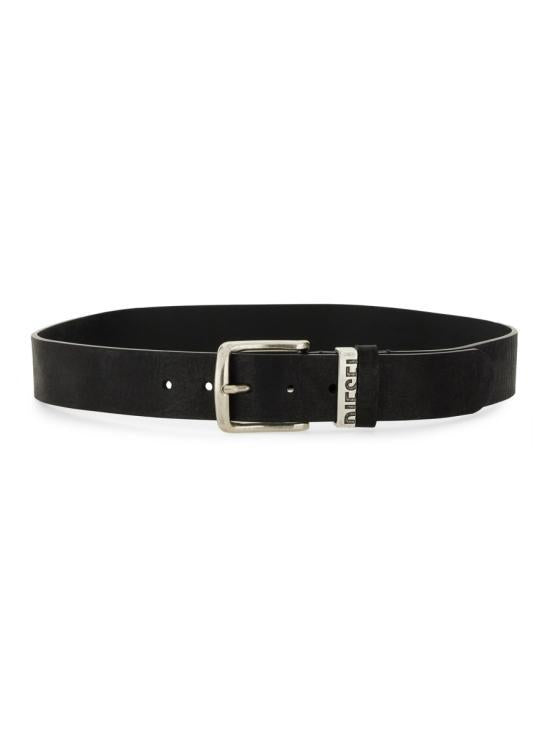 DIESEL B Visible Black Leather Belt X08506 PS142 T8013 BLACK DOM