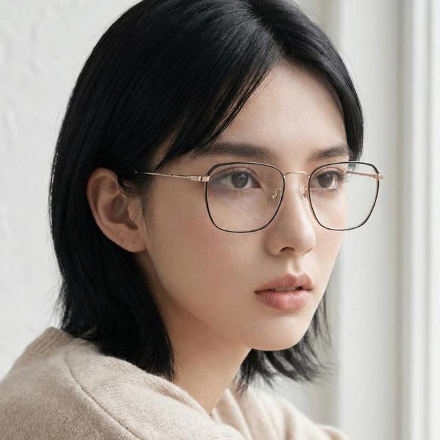 BALLY Titanium Square Metal Optical Frame Asian Fit Unisex Glasses BY5059D 002