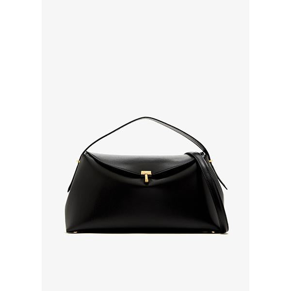 Toteme T-Lock Leather Top Handle Tote Bag 234 WLGBG417 LE0025 001