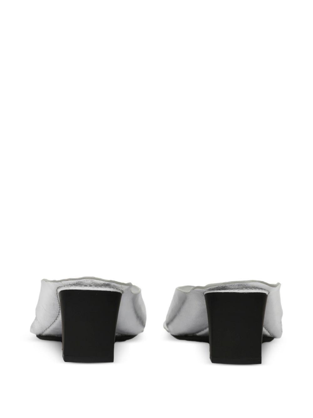 Maison Margiela Black Leather Strappy Sandals