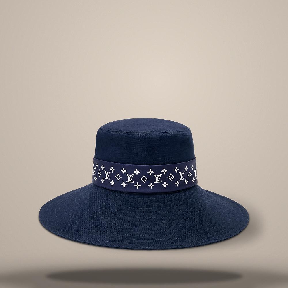 Louis Vuitton Monogram Silhouette Navy Blue Cap M5528