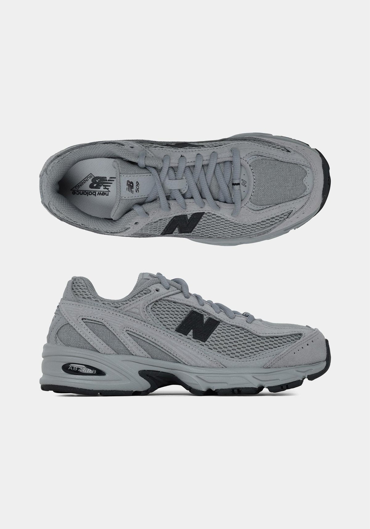 New Balance Slate Gray Black Low-Top Sneakers U509BD