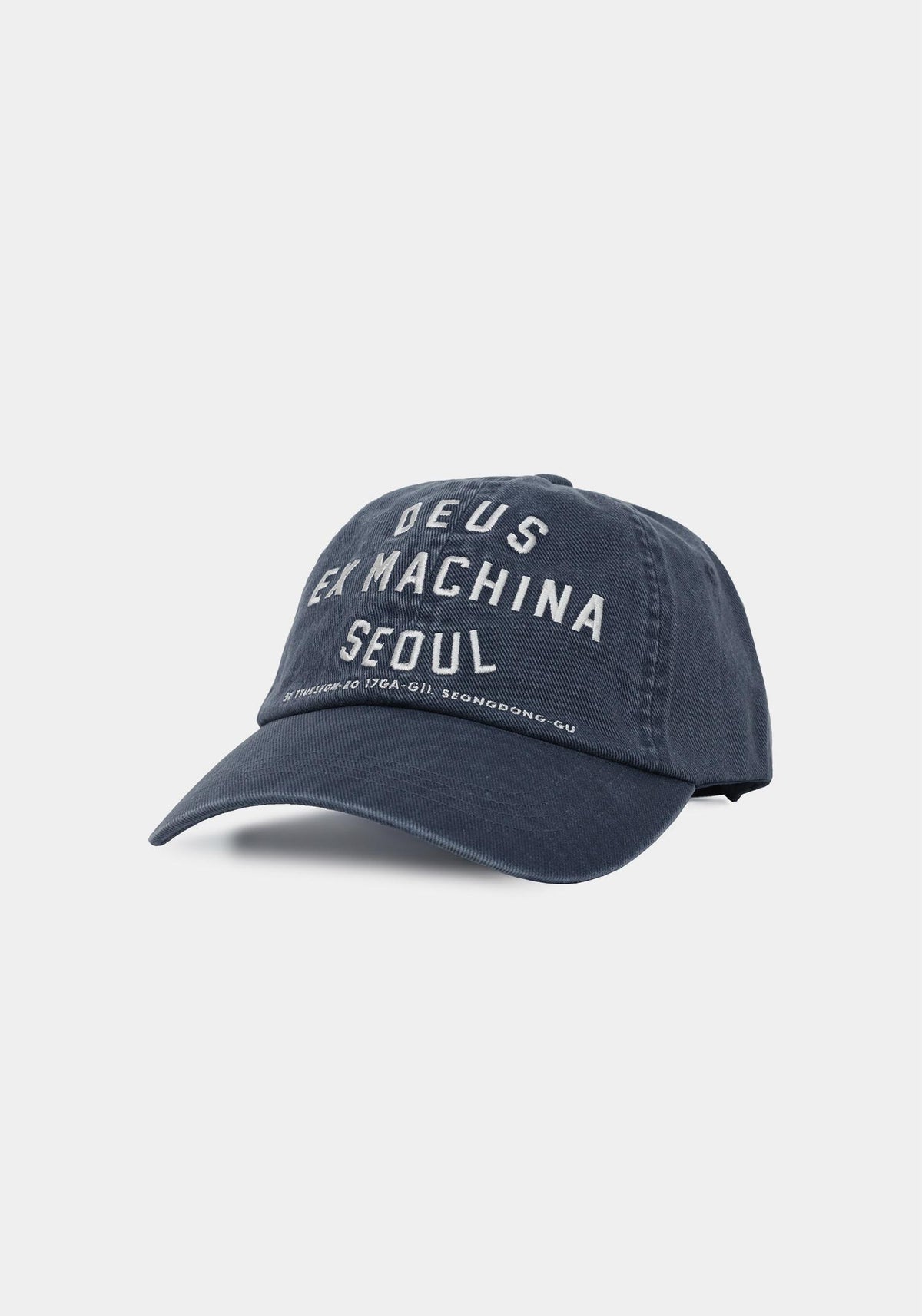 Deus Ex Machina Navy College Seoul Address Baseball Cap D261 UHA 010
