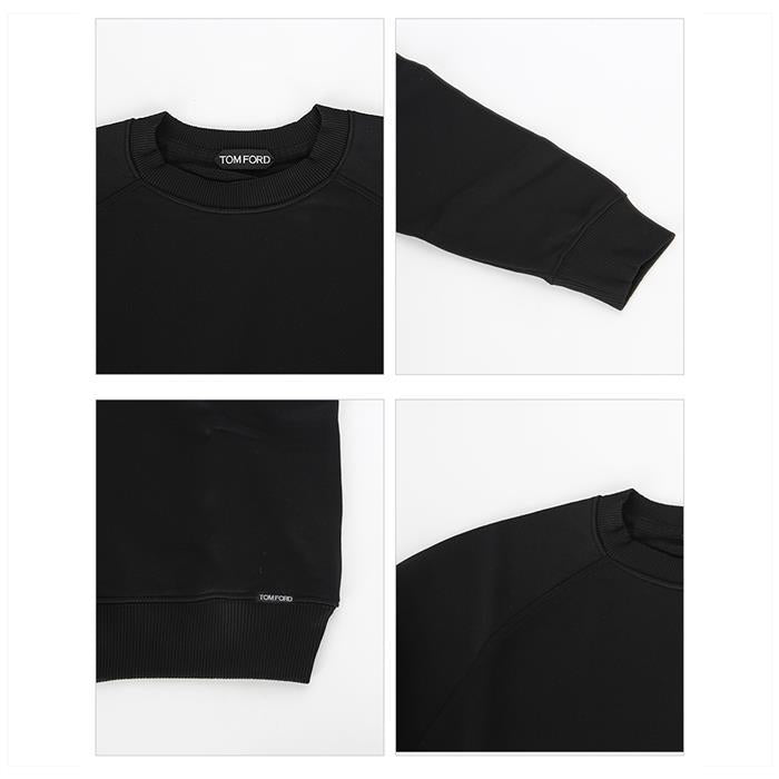TOM FORD Black Cotton Crewneck Sweatshirt Men