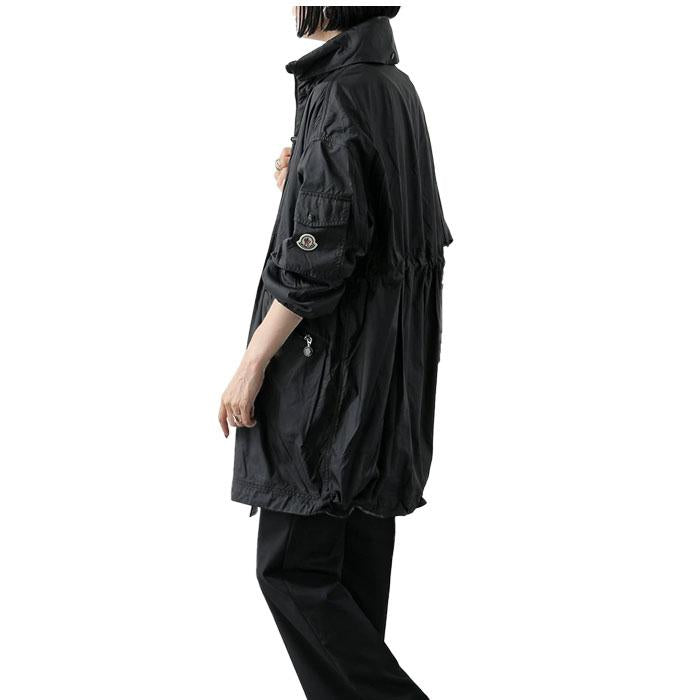 Moncler Women’s Hidden Hood Windbreaker Jacket Black