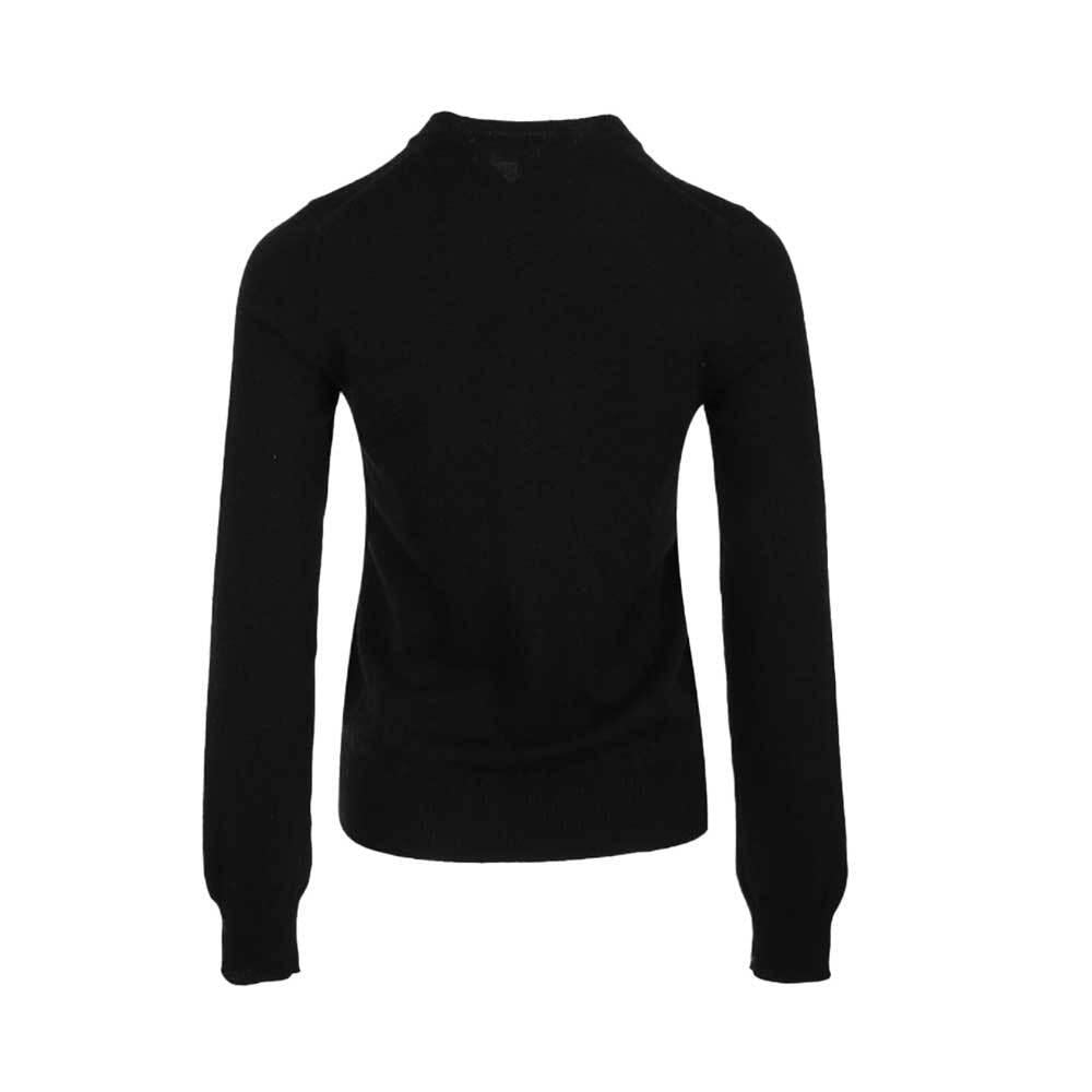 Comme des Garcons Double Heart Cardigan Burgundy Unisex Black Trim