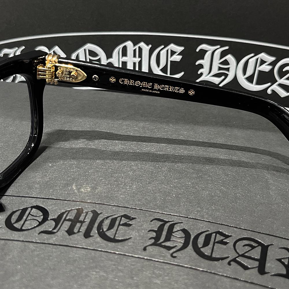 Chrome Hearts Black Gold Trim TREAT ITZ AGAIN Eyeglasses