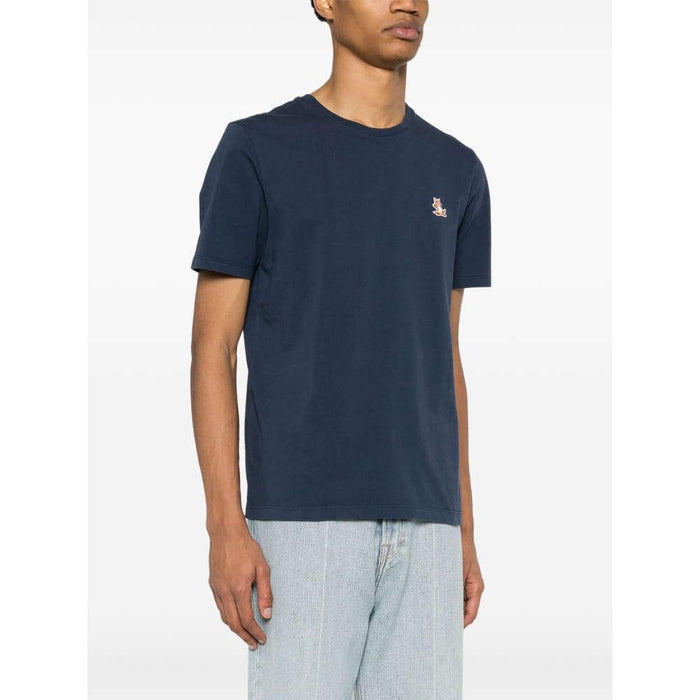 Maison Kitsune Chillax Navy Short Sleeve T-Shirt