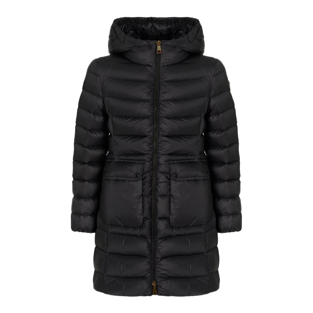 Moncler Adile Logo Patch Hooded Long Lightweight Down Jacket B 1C00002 597YF 999