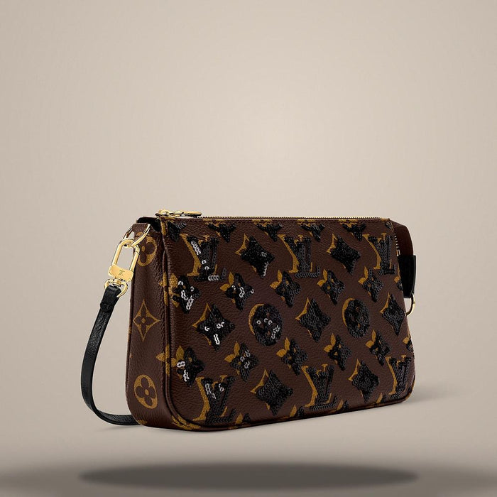 Louis Vuitton Monogram Canvas Pochette Accessoires Noir Shoulder Bag M26473