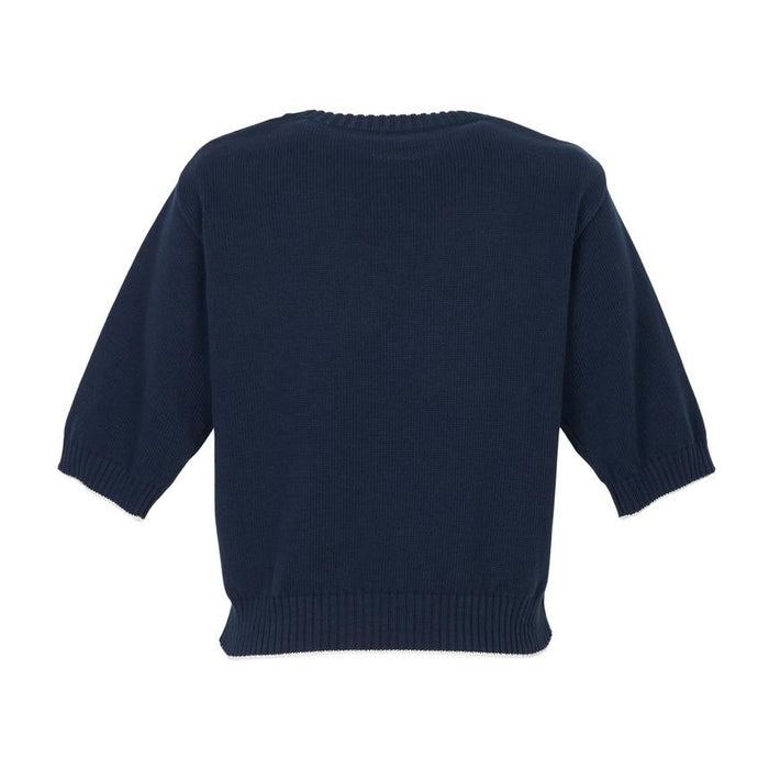 Max Mara Weekend FIACRE Short-Sleeve Knit Sweater Ivory
