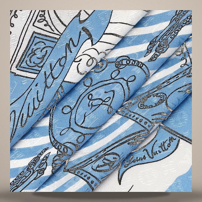 Louis Vuitton Light Blue LV Sweet Escape Shawl Scarf M98455