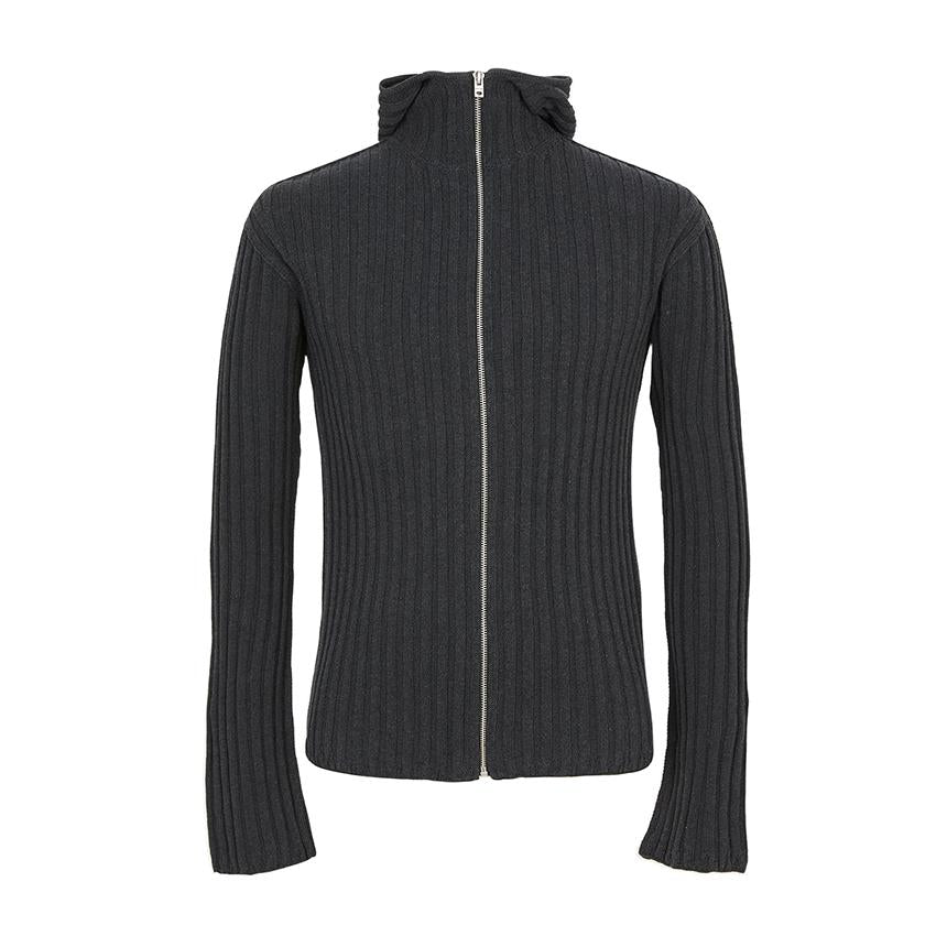 Acne Studios Unisex Hooded Zip-Up Knit Cardigan C60112 W30