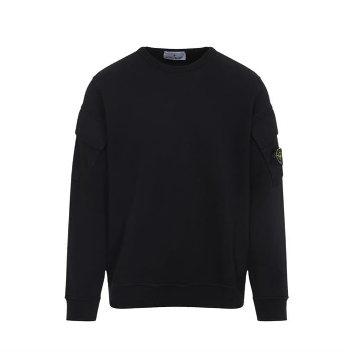 STONE ISLAND Brushed Organic Cotton Regular Fit Sweatshirt