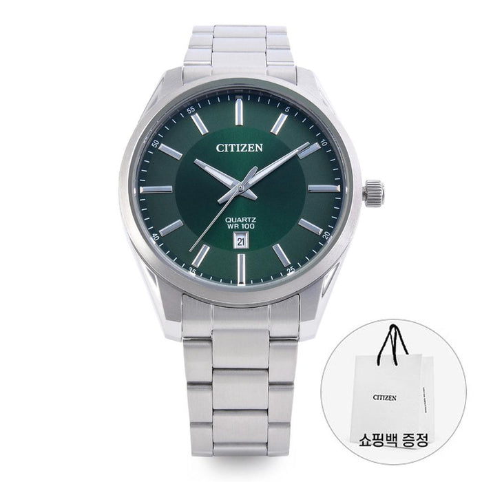 CITIZEN Silver-Tone Analog Fabric Strap Men’s Watch BI1031 51Z