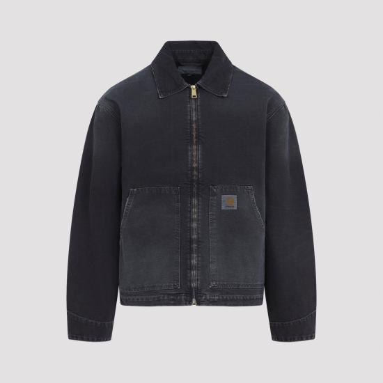 CARHARTT WIP Black Bomber Jacket for Men