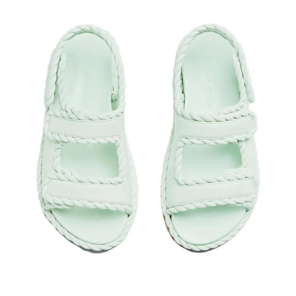 Bottega Veneta Jack Flat Glacier Women’s Sandals
