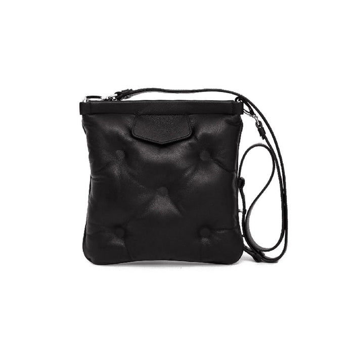 Maison Margiela Black Glam Slam Logo Patch Crossbody Bag