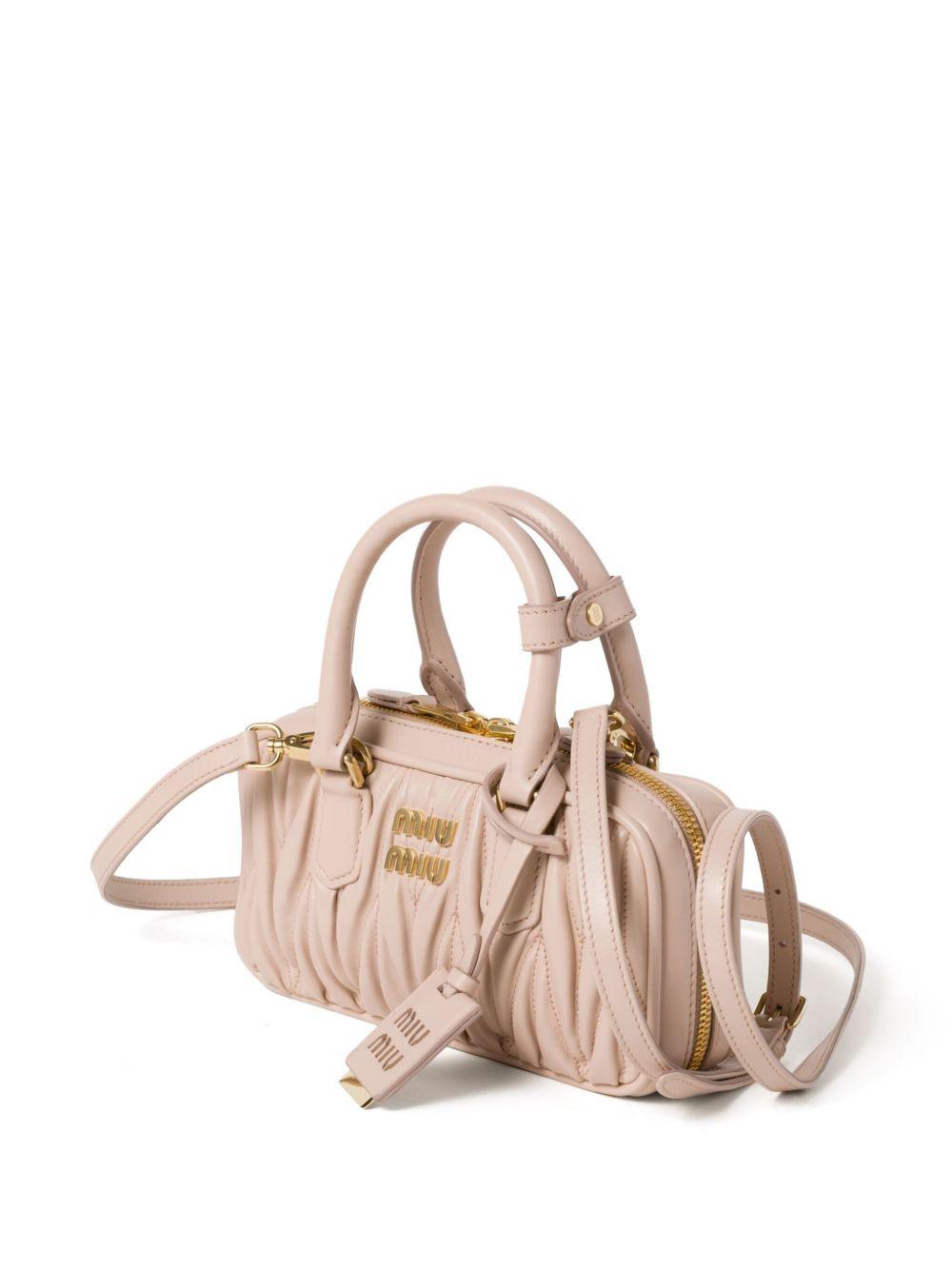 Miu Miu Brown Leather Tote Bag