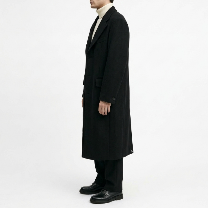 OUR LEGACY Black Dolphin Coat Men M4201DB