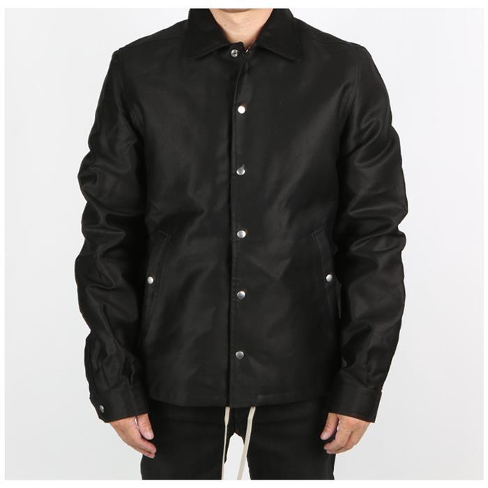 Rick Owens Darkshadow Cotton Shirt Jacket Black Men's
