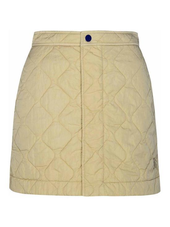 BURBERRY Quilted Mini Skirt Black Ladies