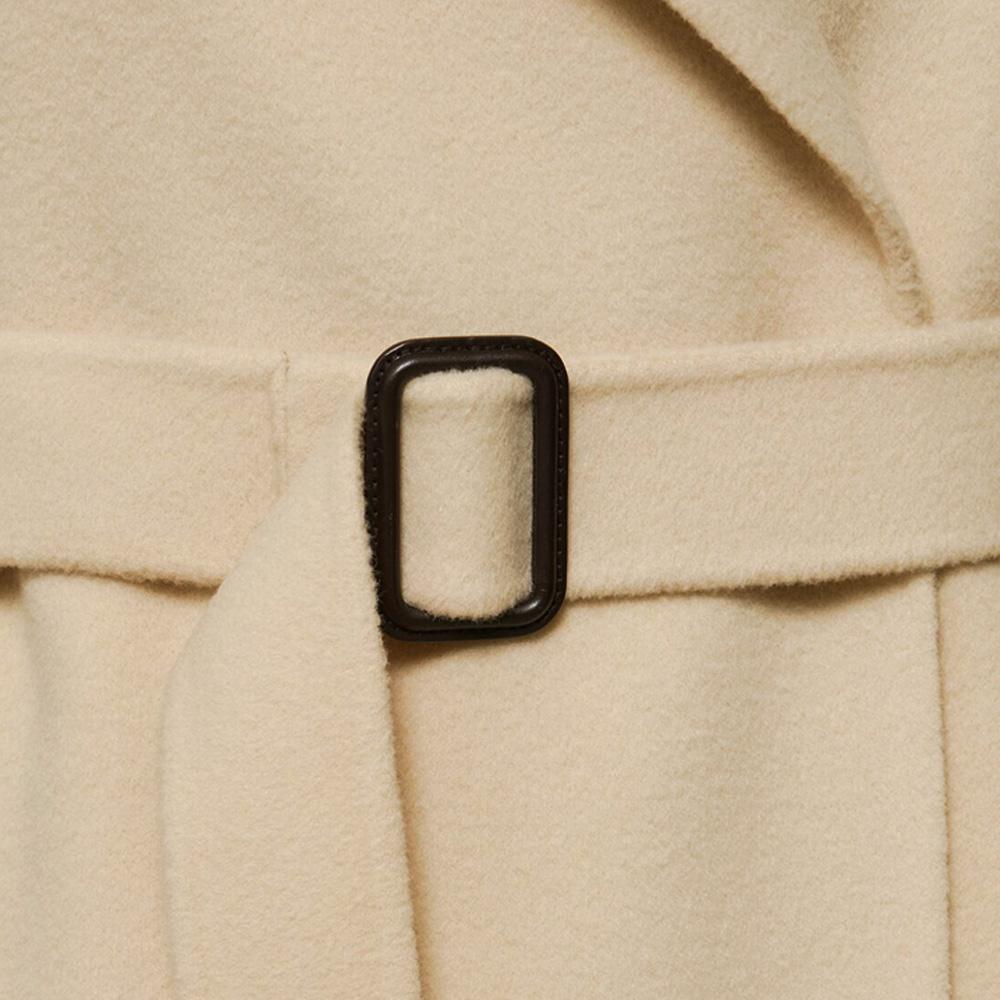 Max Mara Beige Belted Wool Coat 2525016021 086