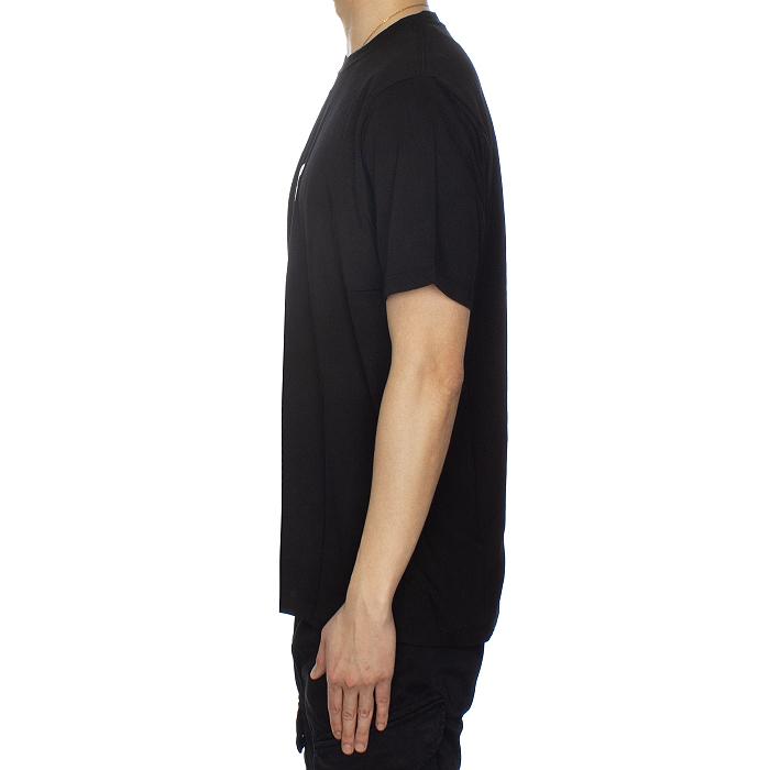 CP Company Men’s Vertical Logo T-Shirt Black Cotton