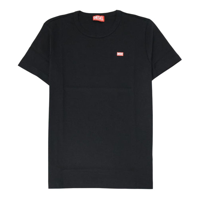 DIESEL Logo Short Sleeve T-Shirt for Men Black