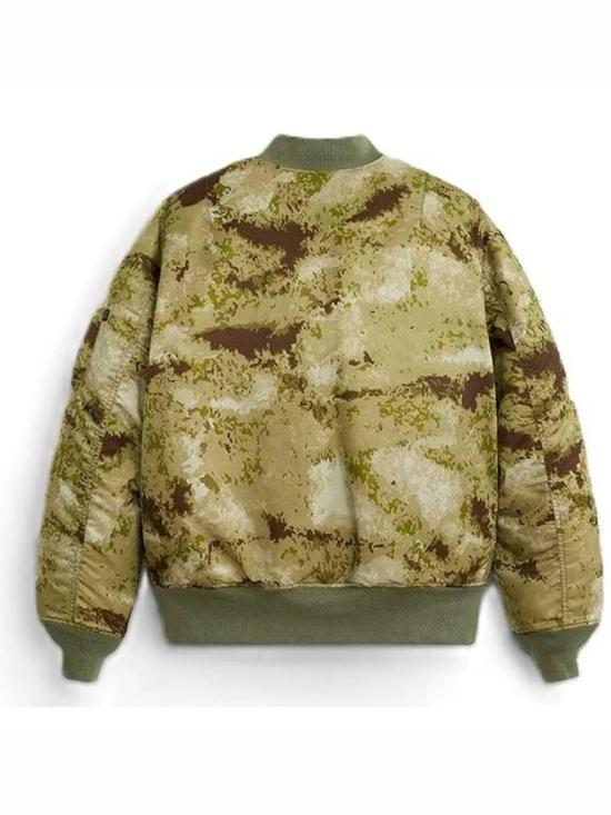 ALPHA INDUSTRIES Green Camo Bomber Jacket MJM53504C1 GREENBLURCAMO