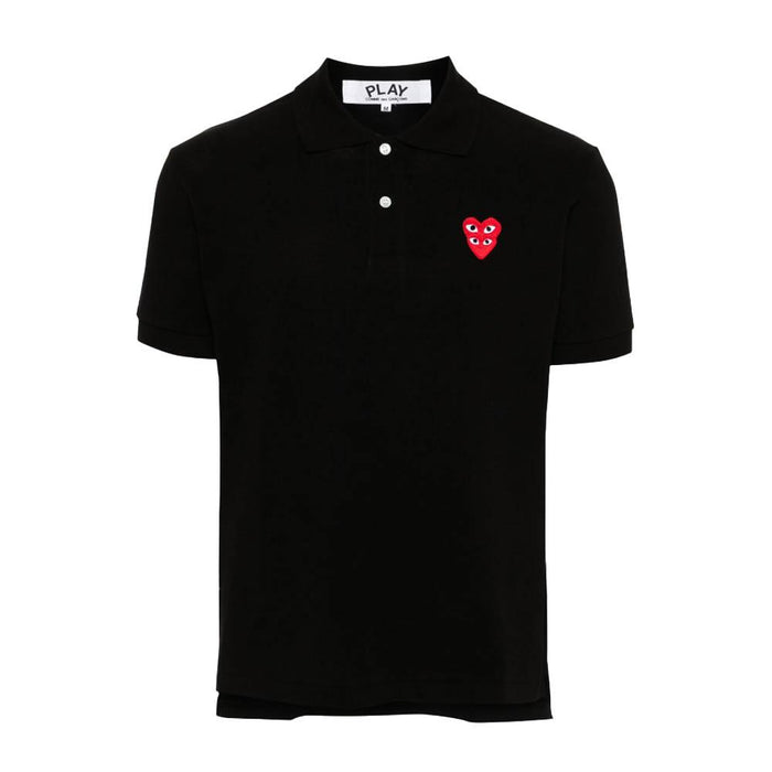 Comme des Garcons Black Play PK Short Sleeve Polo Shirt AXT290051
